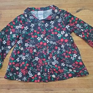 Carters 12 m floral shirt nwt